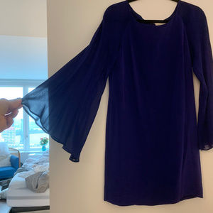 Nicole Miller Artelier Blue Silk Minidress Size 4